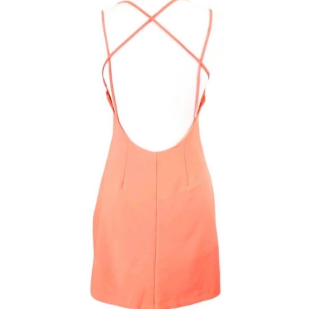 French Connection Coral Backless Strappy Slip Dress Size 10 - Picture 11 of 16